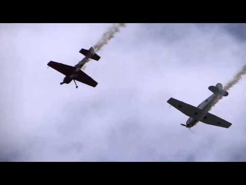 Chino Airshow 2016 - Aerobatics - Zlin 142C, Yak-18 and Yak-55