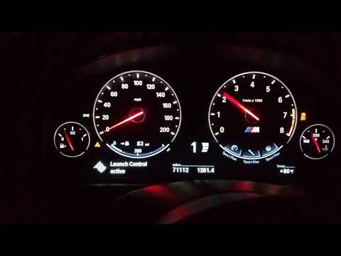 BMW M5 launch control