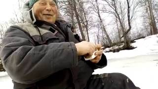 Зимняя рыбалка на озере вишневское