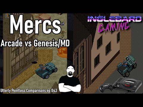 MERCS Arcade vs Sega Genesis | Mega Drive | Utterly Pointless Comparisons 043 | longplay