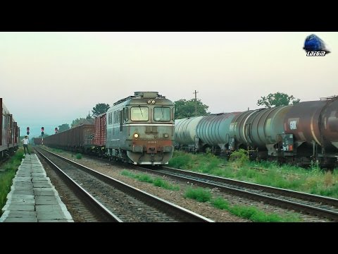 Marfar CFR MARFA Freight Train cu/with DA 60-1111-8 pe Apus/on Sunset in Tileagd - 09 August 2015