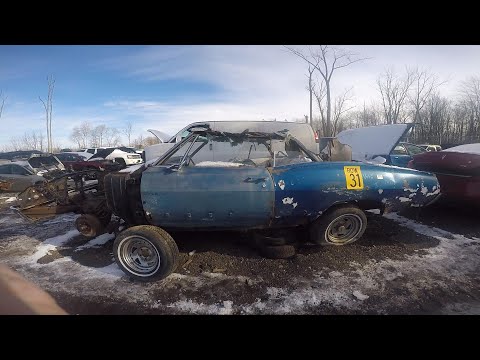 1967 Impala Convertible in the junkyard