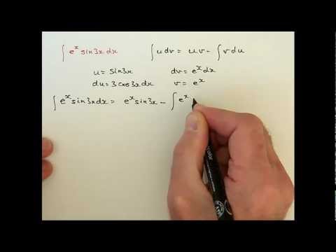 Intégration par parties du produit d'un exponentiel et d'un sinus