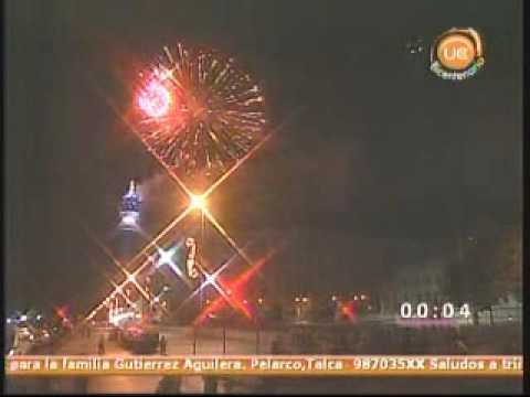 Espectaculo Pirotecnico de Año Nuevo 2010 - Torre Entel, Santiago - Parte 1