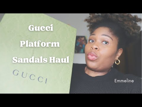Gucci Platform Slide Sandal Review & Haul Size 39 |...