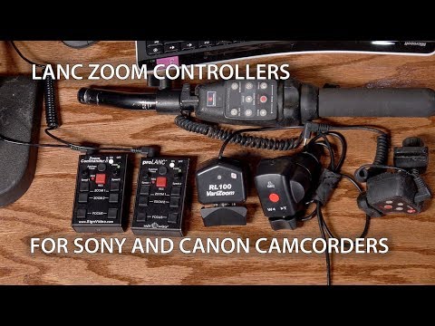 LANC Zoom Controllers for Sony and Canon Camcorders