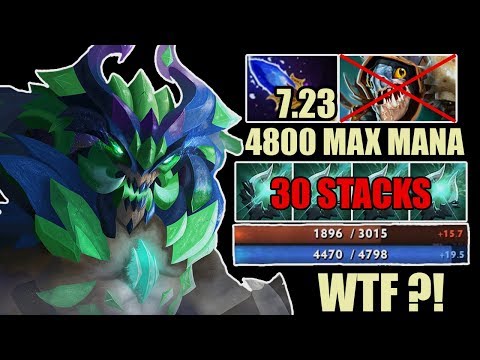 EPIC 4798 MAX MANA Outworld Devourer Easy Delete Slark And Arc Warden Crazy Pro Gameplay Dota 2 7.23