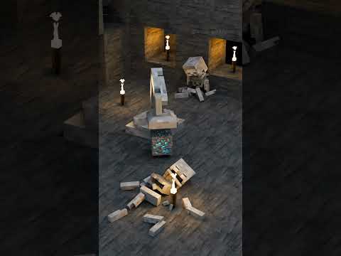 Minecraft Skeleton Arm - EPIC Animation!! #shorts