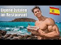 Eigene Zutaten ins Restaurant mitbringen!🍴 Wettkampf Diät auf Ibiza🏝️