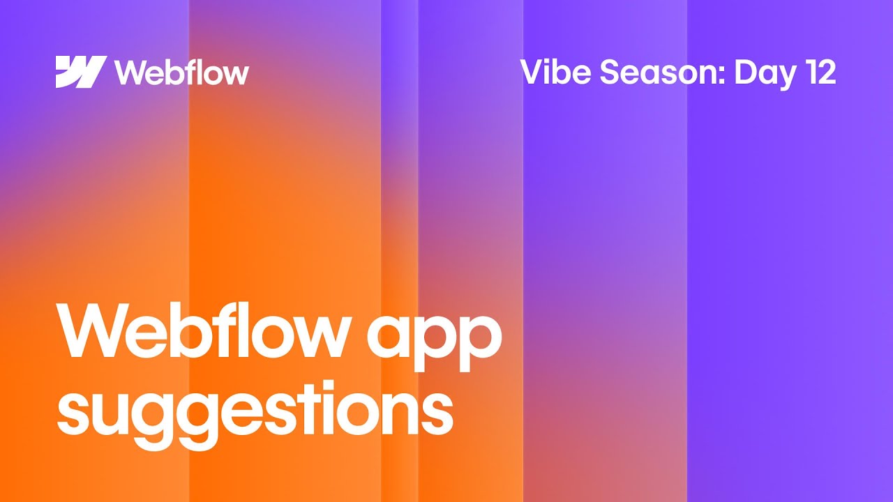 Webflow app suggestions