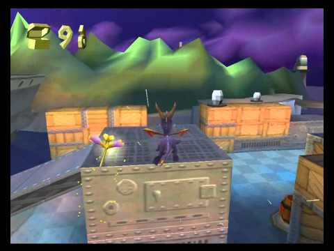 [Walkthrough 120%] Spyro The Dragon 1 (Part 31 - Gnorc Cove)