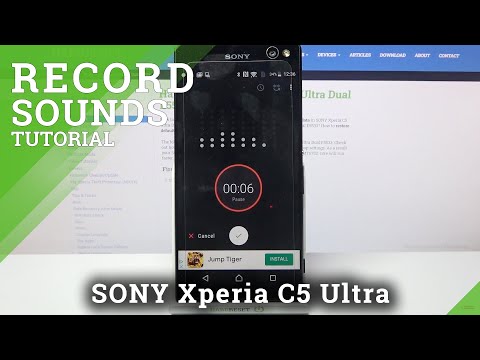 How to Record Sounds – Use Voice Recorder on SONY Xperia C5 Ultra