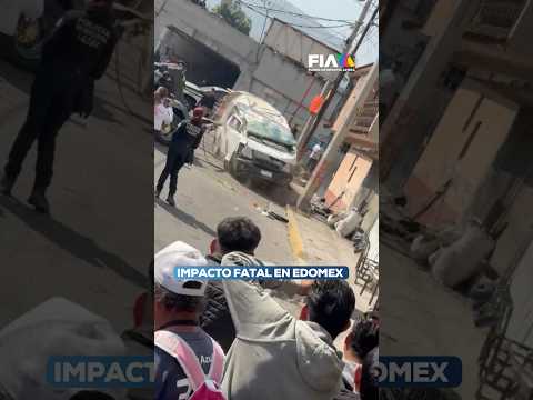 TRAG3DIA EN EL EDOMEX | Dos pasajeros muert0s tras choque de combi en Los Reyes, La Paz