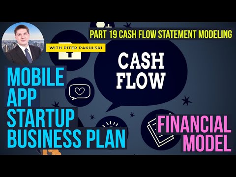 , title : 'Mobile App (Startup) financial model / business plan. Part 19. Cash-flow modeling. MS Excel tutorial'