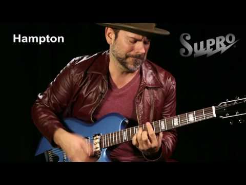 Supro 2030BM Hampton Triple Pickup Island Series Electric Guitar 2010s - Ocean Blue Metallic image 9