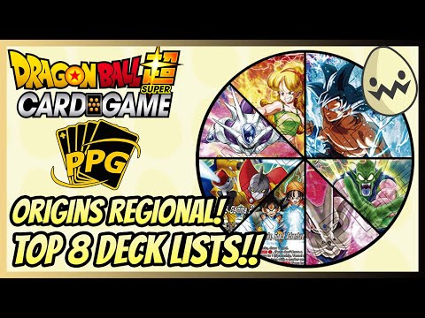 Dragon Ball Super Card Game: Top 8 Deck lists! PPG Origins Friday Regional!