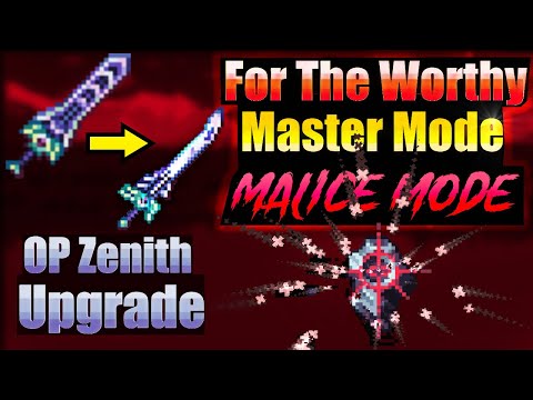 Terraria Supreme Buffed Zenith Upgrade Final Fractal vs For The Worthy Calamity Mod Malice Mode