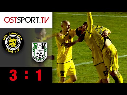 Riesige Erleichterung im Vogtland: VfB Auerbach - Union Fürstenwalde 3:1 | Regionalliga Nordost