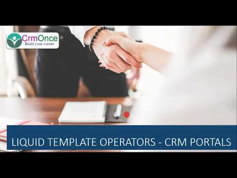 Session 14 Liquid Template Code Operators In Crm Portals Adxstudio