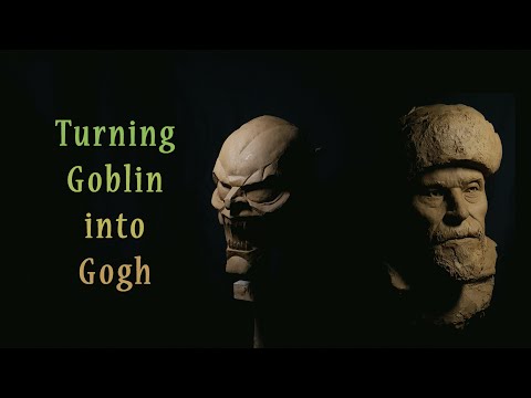 [Sculpting] Turning Goblin Into Gogh | Willem Dafoe 윌렘 대포 만들기
