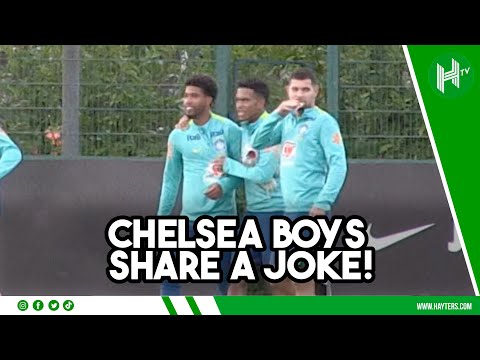 Chelsea boys JOKE and Gabriel VS Casemiro in Brazil training | Brazil v Senegal