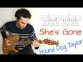 Hound Dog Taylor - She's Gone - Guitar lesson / tutorial / cover with tab