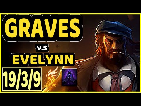 CANEE (GRAVES) vs EVELYNN - 19/3/9 KDA JUNGLE CHALLENGER GAMEPLAY - EUW