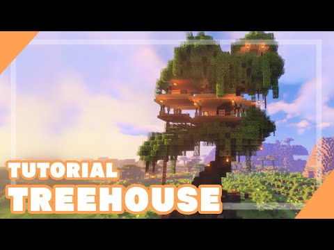 Minecraft How to Build a Treehouse | 1.16 Build Tutorial