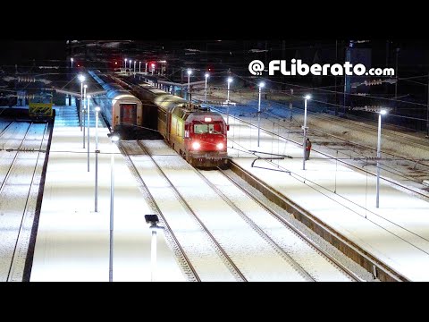 Comboios com NEVE na estação da Guarda e Linha da Beira Baixa