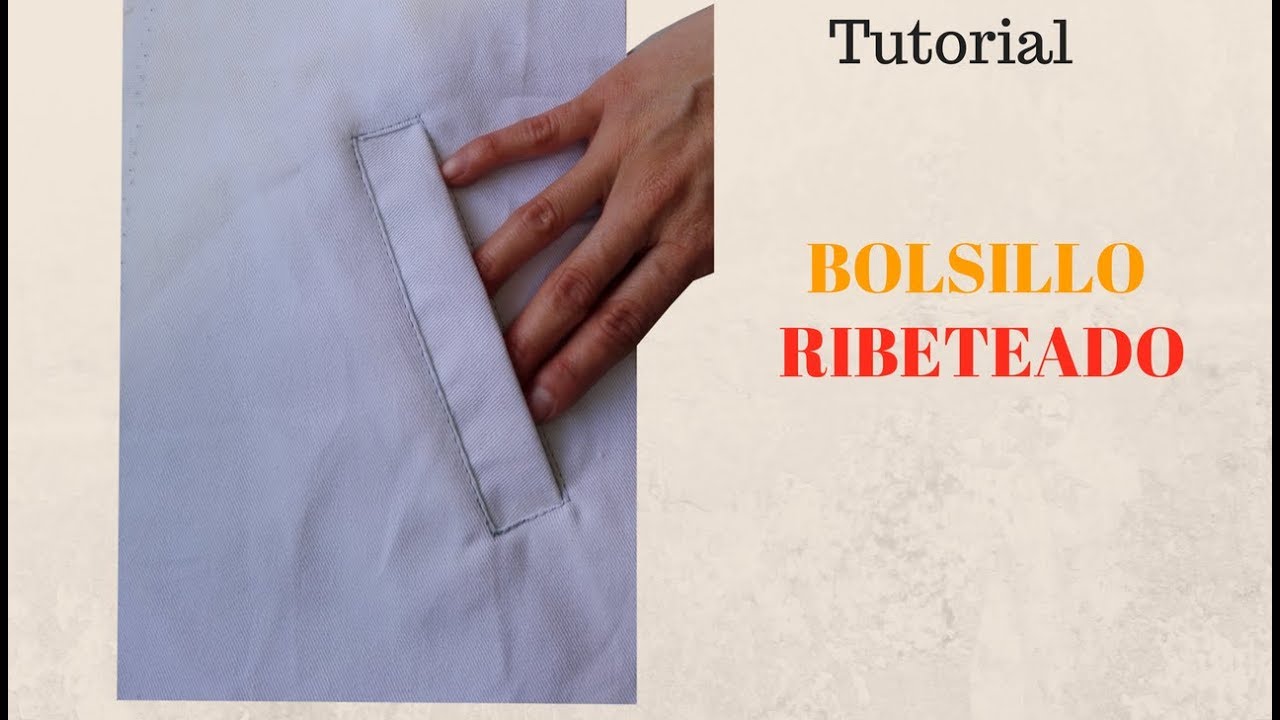 DIY Como hacer bolsillo ribeteado