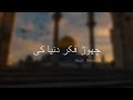 Chor Fikr Duniya Ki Hafiz Tahir Qadri Slowed Reverb