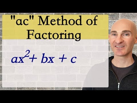 Factoring Trinomials with Leading Coefficient not 1 AC Method