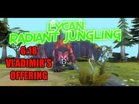 Dota 2 Howto Jungle 6.88 - Lycan 6 mins 18 secs Vladimir's Offering - Radiant Guide