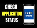How To Check BDO Credit Card Application Status How To Check It Fast