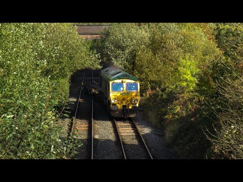 Freightliner Class 66 No. 66610 on 4H68 Guide Bridge Yard - Crewe Basford Hall on 20.10.20 - HD
