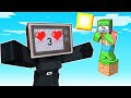 One Block SKYBLOCK with TV WOMAN in Minecraft!