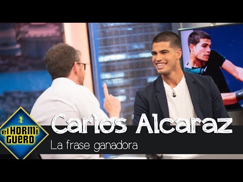 Carlos Alcaraz revela su frase ganadora en los momentos decisivos - El Hormiguero