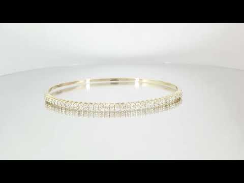A video of 1.00 Carat Diamond Bracelet in Real Gold with Secure Triple Lock Clasp