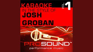 Home To Stay (Karaoke Instrumental Track) (In the style of Josh Groban)