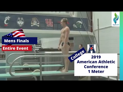 2019 American Athletic Conference Diving Championships - Mens 1 Meter Springboard Diving Finals