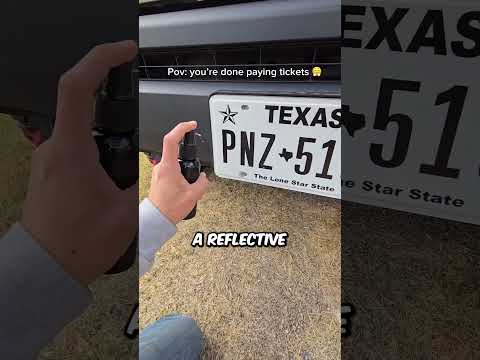 Magic Spray Make License Plate Invisible (@poonchoi) #shorts