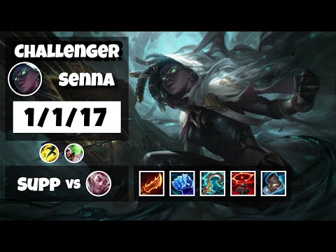 Senna vs Rakan NA Challenger SUPPORT (1/1/17) - v11.6