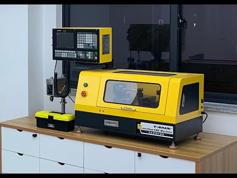 Yornew Low Cost CK140 Bench Top CNC Lathe With Auto Tools Changer