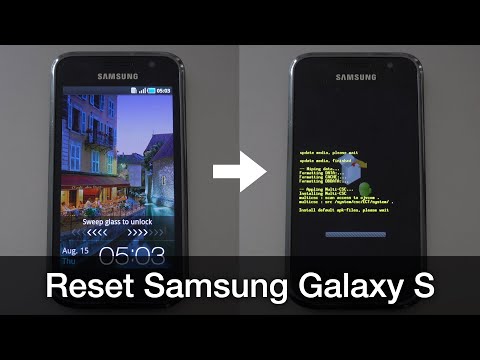 Resetting a Samsung Galaxy S?