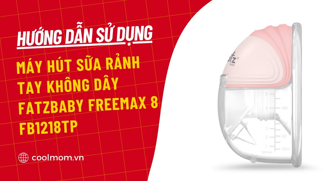 Máy hút sữa điện rảnh tay không dây Fatzbaby Freemax 8 FB1218TP