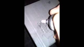 Carving graphite into a silver gun mold part 1