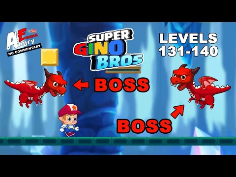 Super Gino Bros - Levels 131-140 + TWO BOSSes (Android Gameplay)