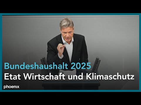 Bundeshaushalt 2025: Wirtschaft und Klimaschutz  am 13.09.24
