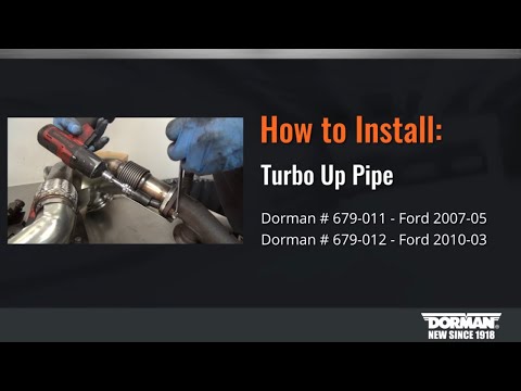 Turbocharger up pipe installation video by Dorman Products