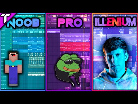 3 Levels of FUTURE BASS - Noob vs Pro vs ILLENIUM